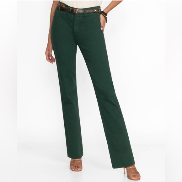 Johnny Was The Sancere Straight Leg Jean Dark Sea Green Size 30 NWT - Picture 4 of 9